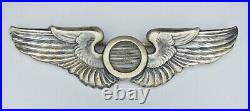 Authentic WWII Sterling Silver U. S. Army Air Force Aerial Observer Wings AAF