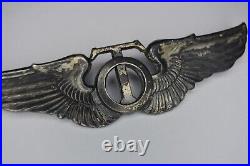 Authentic WWII Sterling Silver U. S. Army Air Force Technical Observer Wings AAF