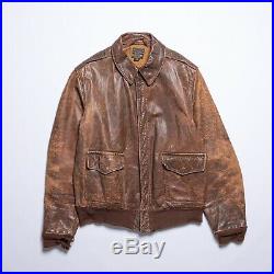 Authentic WWII U. S. Army Air Force A-2 Leather Jacket 389th Fighter Squadron