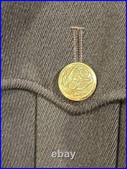 Authentic WWII U. S. Army Air Forces Officer Belted Service Jacket Rank Insignia