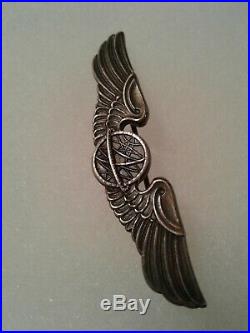 Authentic WWII US Army Air Forces Navigator Wing Badge Insignia BALFOUR STERLING