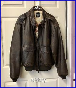 Avirex A-2 Men's Leather Jacket-Limited Edition Bomber US Army Air Forces 2X 3X