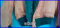 Avirex Bomber Flight Reversible Jacket USAF Large Pilot 6 cargo Military Green