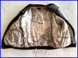 Avirex Type A-2 Brown Leather Flight Jacket US Army Air Force XL withMap Lining