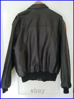 Avirex XL Type A-2 US Army Air Force Leather Flight Bomber Jacket PANAVISION