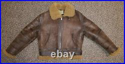 B3 B-3 Shearling Jacket Miller's Flight Clothing Us Air Force Army Style Pat 82