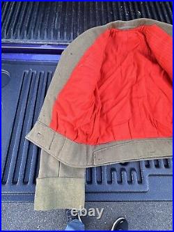 BEAUTIFUL WW2 9th Army Air Force RED LINED Theatre Made Ike Jacket