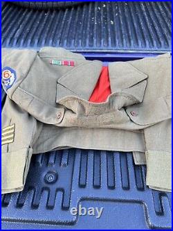 BEAUTIFUL WW2 9th Army Air Force RED LINED Theatre Made Ike Jacket