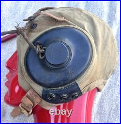 Bates Shoe Co. Canvas Flight Helmet AN-H-15 US Military Army Air Force WWII L