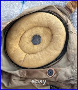 Bates Shoe Co. Canvas Flight Helmet AN-H-15 US Military Army Air Force WWII M