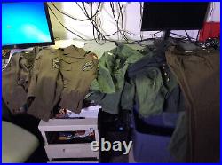 Big lot of Post WWII US Army Air Force Jackets Trousers 55-J-569-670