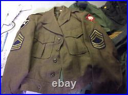 Big lot of Post WWII US Army Air Force Jackets Trousers 55-J-569-670