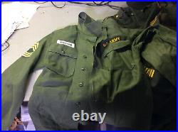 Big lot of Post WWII US Army Air Force Jackets Trousers 55-J-569-670