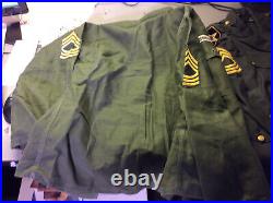 Big lot of Post WWII US Army Air Force Jackets Trousers 55-J-569-670