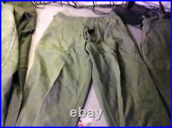 Big lot of Post WWII US Army Air Force Jackets Trousers 55-J-569-670