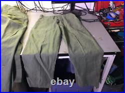 Big lot of Post WWII US Army Air Force Jackets Trousers 55-J-569-670