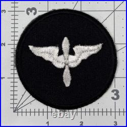 Black Silver Wing & Prop WW 2 US Army Air Force AC Cadet Patch Inv# K1533