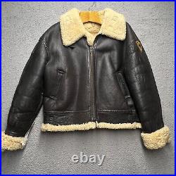 Bomber Jacket Mens XL Type B3 US Army Air Force AC-18604 Sheepskin Leather
