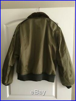 Buzz Rickson Military B-10 Flight Jacket US Army Air Forces Size 44 Unblemished