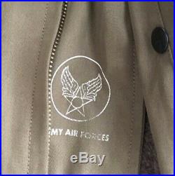 Buzz Rickson Military B-10 Flight Jacket US Army Air Forces Size 44 Unblemished