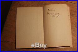 C1900 WW1 Airforce Army pilot plane manuscript book READ DESCRIPTION CURIOSA US
