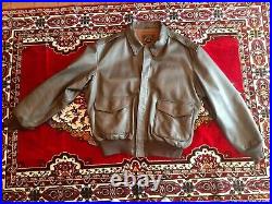 Cockpit US Army Air Force Type A-2 Leather Jacket Men's Size 52