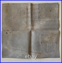 Early WWII AAF US Army Air Force CBI China Burma India Leather Blood Chit 1942