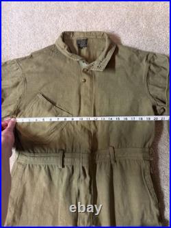 Early WWII US Army Air Force A-4 Flight Suit Size 42 No Belt Holes, Stains, READ
