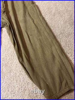 Early WWII US Army Air Force A-4 Flight Suit Size 42 No Belt Holes, Stains, READ
