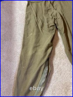 Early WWII US Army Air Force A-4 Flight Suit Size 42 No Belt Holes, Stains, READ