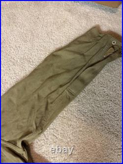Early WWII US Army Air Force A-4 Flight Suit Size 42 No Belt Holes, Stains, READ