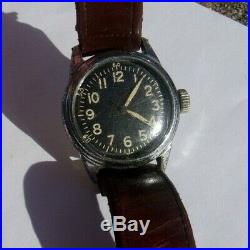Elgin Us Army Air Force 16j A-11 Military Grade 539 Runs Well 1944 Wwii Watch