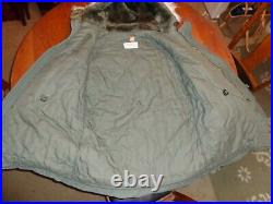 Extreme Cold Weather Parka N-3B, US ARMY AIR FORCE Military Medium Excellent
