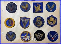 G W Lawrence Collection US Army Air Force 12th Air Force Bullion Patch Inv 30-6