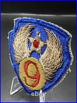 Gemsco 9th AAF Patch, Bullion WWII Army Air Forces