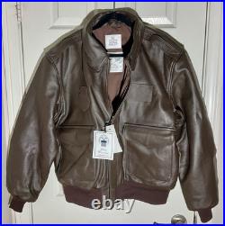 Genuine Air Force Flight Jacket, Bomber, Type A-2. U. S. Military Issue, Leather