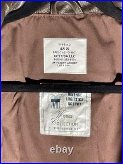 Genuine Air Force Flight Jacket, Bomber, Type A-2. U. S. Military Issue, Leather