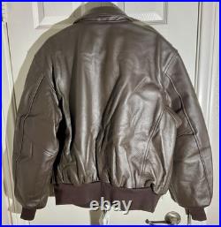 Genuine Air Force Flight Jacket, Bomber, Type A-2. U. S. Military Issue, Leather
