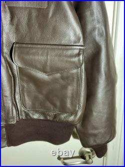 Genuine Air Force Flight Jacket, Bomber, Type A-2. U. S. Military Issue, Leather
