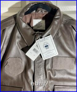 Genuine Air Force Flight Jacket, Bomber, Type A-2. U. S. Military Issue, Leather