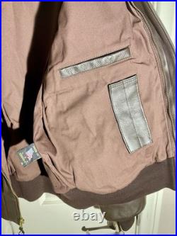 Genuine Air Force Flight Jacket, Bomber, Type A-2. U. S. Military Issue, Leather
