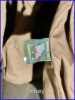Genuine Air Force Flight Jacket, Bomber, Type A-2. U. S. Military Issue, Leather