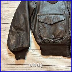 Genuine Us Army Air Force Flyers Men's Leather Type A-2 Flight Jacket Size 46