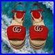 Gucci-GG-Red-Sandals-Slides-Wedge-Crochet-Pearl-Lilibeth-Womens-Size-EU-38-US-8-01-fxt