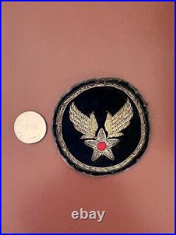 Handmade Vintage WW2 US Army Air Force Patch, Bullion (Gold And Silver)