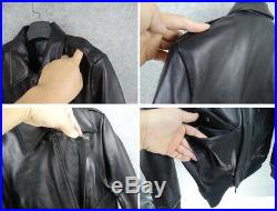 Horsehide Type A-2 US Army Air Forces Flight Bomber Leather Jacket Black 3XL 44