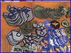 Huge Lot Of 300+ Patches US Army Air Force Navy Insignia Rank
