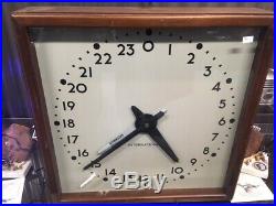 IBM US Army Air Force 24hr Vintage Minute Impulse Secondary Slave Clock WORKS