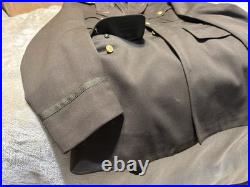 ID'D WW2 US 9th Army Air Corps Air Force Officer Chocolate Brown Jacket Uniform