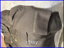 ID'D WW2 US 9th Army Air Corps Air Force Officer Chocolate Brown Jacket Uniform